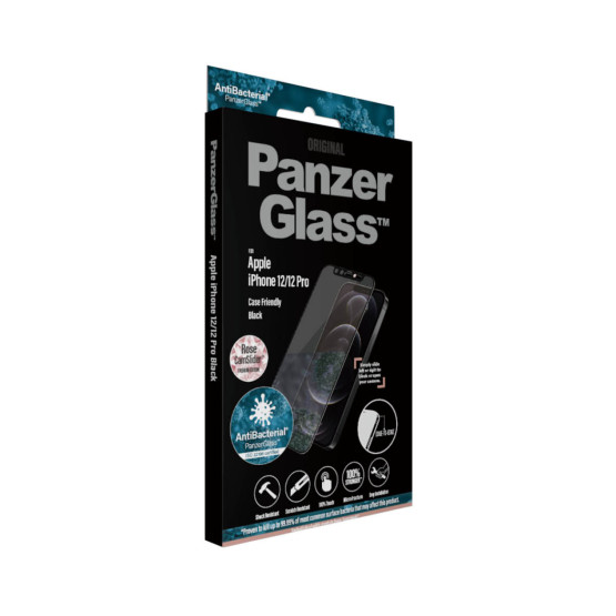 Стъклен протектор PanzerGlass за Apple Iphone 12 /12 Pro, CaseFriendly, CamSlaider, Swarovski Rose Edition
