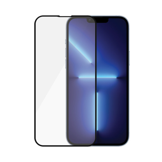 Стъклен протектор PanzerGlass за Apple Iphone 13 Pro Max 6.7 CaseFriendly, Antibacterial,Pro - Черен, 119582