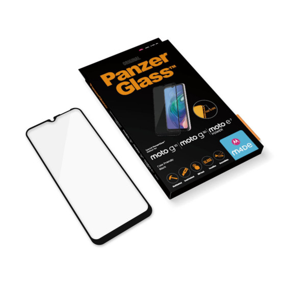 Стъклен протектор PanzerGlass за Motorola Moto G10 / Moto G30/ Moto E7 Power CaseFrienfly - Черно