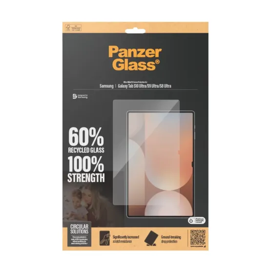 Стъклен протектор PanzerGlass за Samsung Galaxy Tab S10 Ultra S9 Ultra S8 Ultra, CaseFriendly