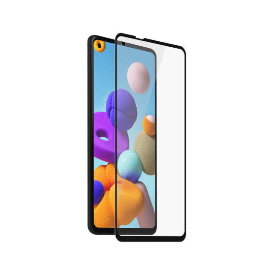 Стъклен протектор Safe за Samsung Galaxy A21s CaseFriendly, Black