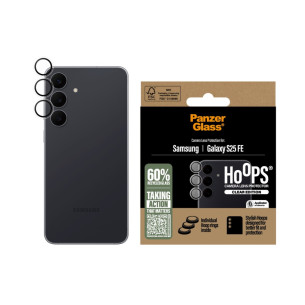 Стъклен протектор за камера PanzerGlass за Samsung Galaxy S25 FE, Hoops, Прозрачен
