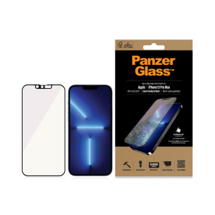 Стъклен протектор PanzerGlass за Apple Iphone 13 Pro Max 6.7 Anti-Bluelight, CaseFriendly, Antibacterial, Pro- Черен