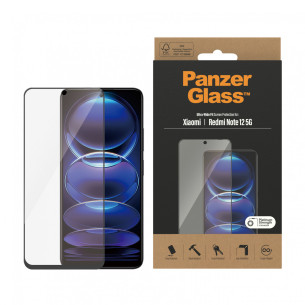 Стъклен протектор PanzerGlass за Xiaomi Redmi Note 12 5G / Poco X5 , UWF - Черен