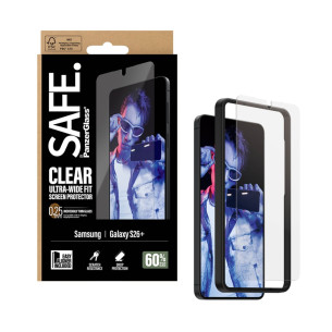 Стъклен протектор SAFE за Samsung Galaxy S26 Plus, Ultra-Wide Fit w. EasyAligner