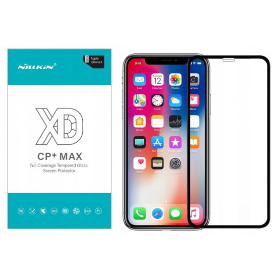 Стъклен протектор за IPhone XS MAX Nillkin XD CP+ MAX - Черен