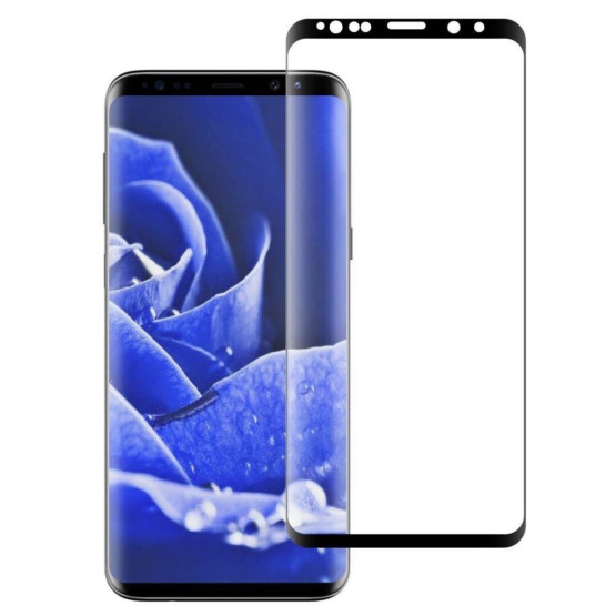 Стъклен протектор Mocolo 5D full glue за Samsung Galaxy S8 Plus - Черен