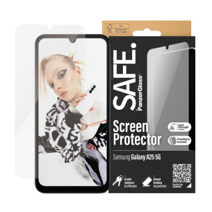 Стъклен протектор Safe за Samsung Galaxy A25 5G Re-Glass, UWF -Черен
