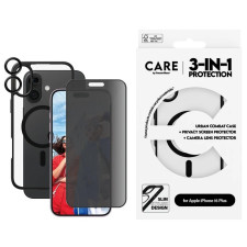 Комплект CARE за iPhone 16 Plus, Bundle, Flagship 3in1 Privacy
