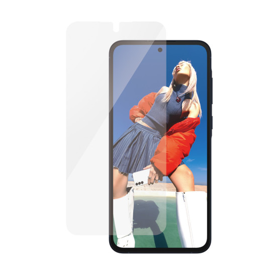 Стъклен протектор PanzerGlass за Samsung Galaxy A55 5G, Recycled, UWF, Черен
