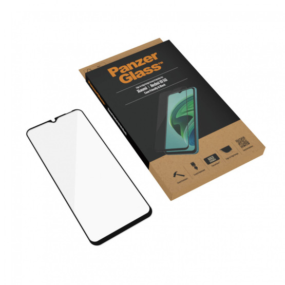 Стъклен протектор PanzerGlass за Xiaomi Redmi 10 5G , CaseFriendly - Черно