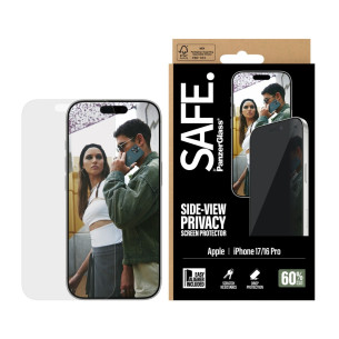 Стъклен протектор Safe за iPhone 17/iPhone 16 Pro, Privacy,UWF, EasyAligner