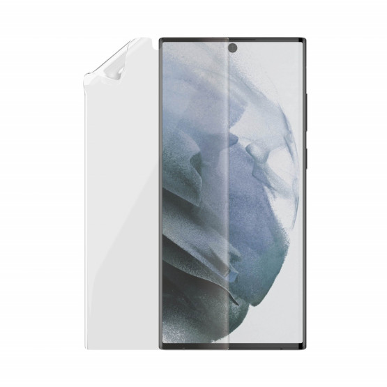 Фолио TPU PanzerGlass за Samsung Galaxy S22 Ultra FingerPrint, CaseFriendly, AntiBacterial - Черен