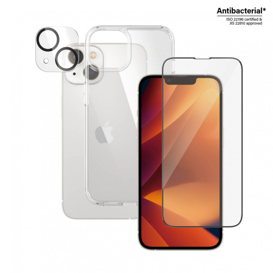 Стъклен протектор PanzerGlass iPhone 14 Bundle (UWF screen protector, HardCase, протектор за камераt)