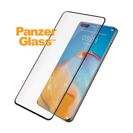 Стъклен протектор PanzerGlass за Huawei P40 pro CaseFriendly, Black, 117276
