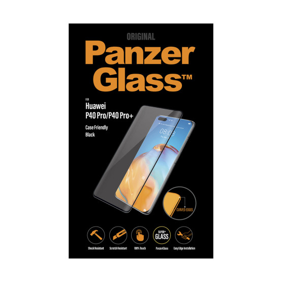 Стъклен протектор PanzerGlass за Huawei P40 pro CaseFriendly, Black, 117276