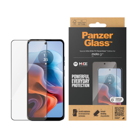 Стъклен протектор PanzerGlass за Motorola Moto G34 5G, UWF