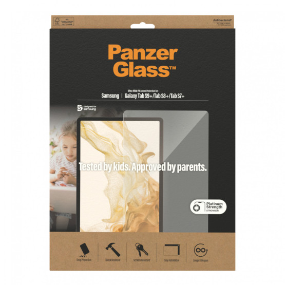 Стъклен протектор PanzerGlass за Samsung Galaxy TAB S7 Plus/S8 Plus/S9 Plus CaseFriendly,117597