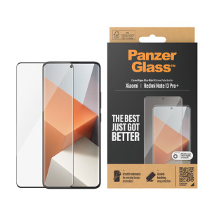 Стъклен протектор PanzerGlass за Xiaomi Redmi Note 13 Pro Plus 5G UWF - Черен