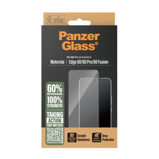 Стъклен протектор PaznerGlass за Motorola edge 60/60 Pro/60 Fusion, UWF