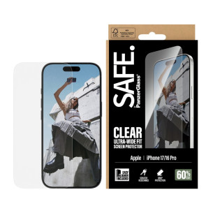 Стъклен протектор Safe за iPhone 17/iPhone 16 Pro,UWF, EasyAligner