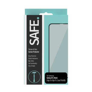 Стъклен протектор Safe за Samsung Galaxy A72 CaseFriendly - Черен, 118192