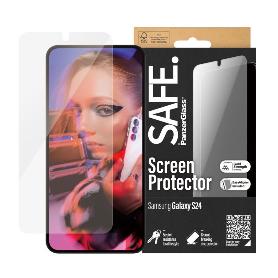 Стъклен протектор Safe за Samsung Galaxy S24 Recycled Glass UWF wA
