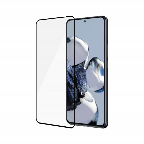 Стъклен протектор Safe за Xiaomi 12T/12T Pro, UWF - Черен
