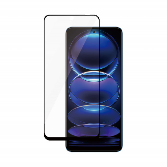 Стъклен протектор Safe за Xiaomi Redmi Note 12 5G / Poco X5 , UWF - Черен