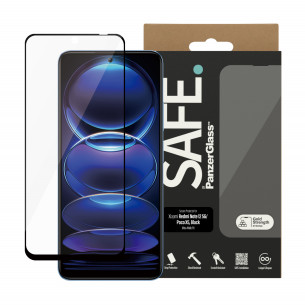 Стъклен протектор Safe за Xiaomi Redmi Note 12 5G / Poco X5 , UWF - Черен