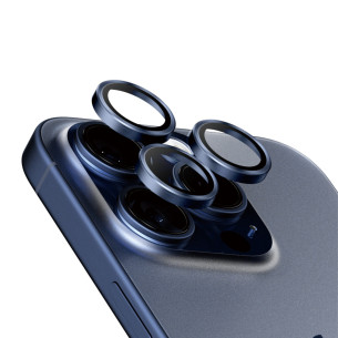 Протектор за камера PanzerGlass Titanium Hoops за Iphone 15 Pro/15 Pro Max - Син
