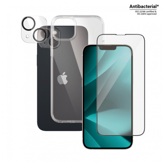 Стъклен протектор PanzerGlass iPhone 14 Plus Bundle (UWF screen protector, HardCase, протектор за камераt)