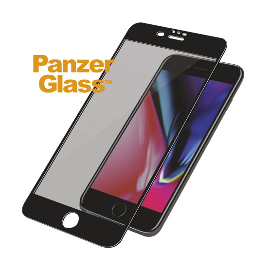 Стъклен протектор PanzerGlass за Apple Iphone 7/8/6/6s plus CaseFriendly Privacy - Черно
