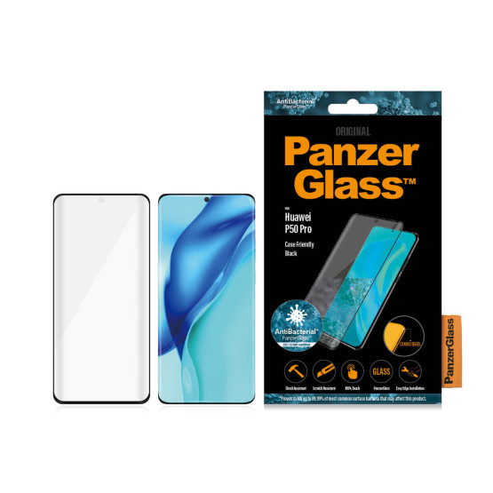 Стъклен протектор PanzerGlass за Huawei P50 pro CaseFriendly, Black