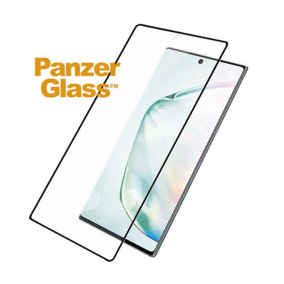Стъклен протектор PanzerGlass за Samsung Galaxy Note 10 CaseFriendly - Черен, 116849