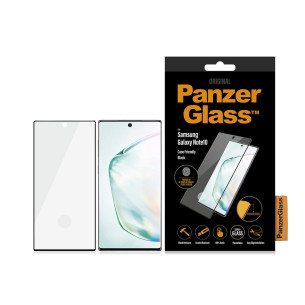 Стъклен протектор PanzerGlass за Samsung Galaxy Note 10 CaseFriendly - Черен, 116849