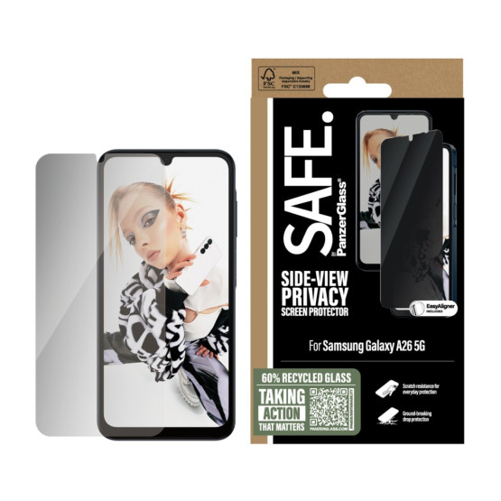 Стъклен протектор Safe за Samsung Galaxy A26 5G, UWF, Privacy