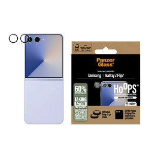 Стъклен протектор за камера PanzerGlass Hoops за Samsung Z Flip 7, Прозрачен