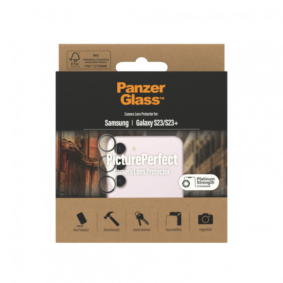 Стъклен протектор за камера PanzerGlass за Samsung S23 / S23 Plus