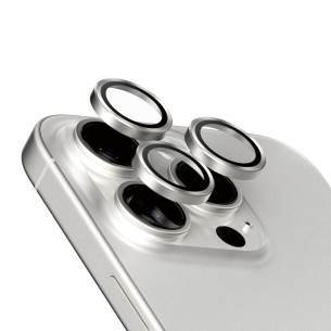 Протектор за камера PanzerGlass Titanium Hoops за Iphone 15Pro/15 Pro Max - Бял