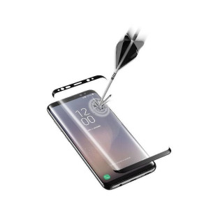Стъклен протектор Cellular Line за Samsung Galaxy S8 Plus - Черен