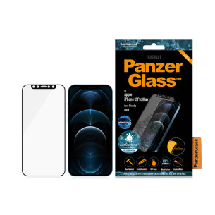Стъклен протектор PanzerGlass за Apple Iphone 12 Pro Max 6.7 Anti-Bluelight, CaseFriendly, Antibacterial - Черен