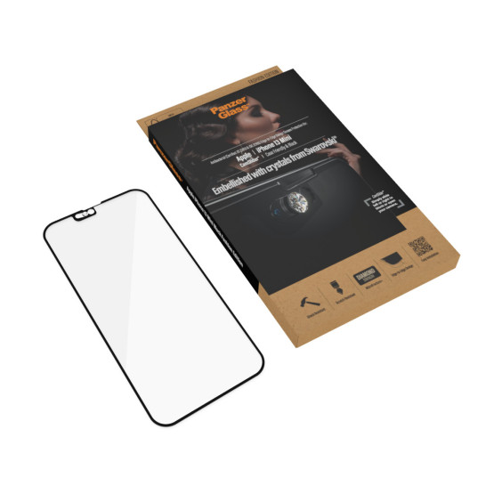 Стъклен протектор PanzerGlass за Apple Iphone 13 mini 5.4, CaseFriendly, CamSlaider,AB, Swarovski Edition