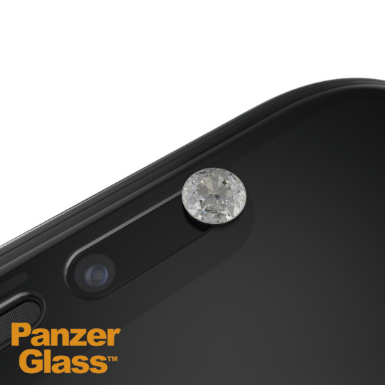 Стъклен протектор PanzerGlass за Apple Iphone X/Xs/11 Pro CaseFriendly, CamSlider, Swarovski Edition- Черен,