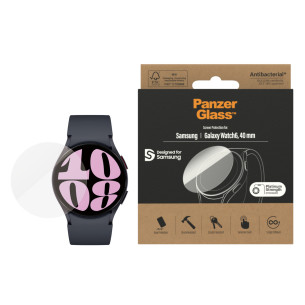 Стъклен протектор PanzerGlass за часовник Samsung Galaxy Watch 6, 40mm, Antibacterial
