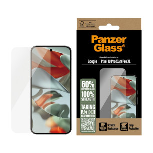 Стъклен протектор PanzerGlass за Google Pixel 10 Pro XL, 9 Pro XL, UWF, Antibacterial,Прозрачен