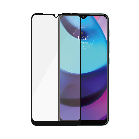 Стъклен протектор PanzerGlass за Motorola Moto e20 CaseFriendly - Черен