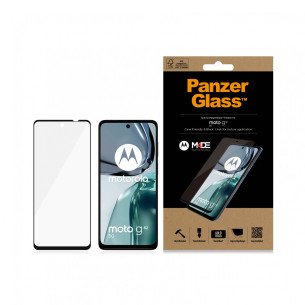 Стъклен протектор PanzerGlass за Motorola Moto G62 5G CaseFrienfly - Черно