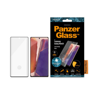 Стъклен протектор PanzerGlass за Samsung Galaxy Note 20 Antibacterial Fingerprint CaseFriendly - Черен, 117594
