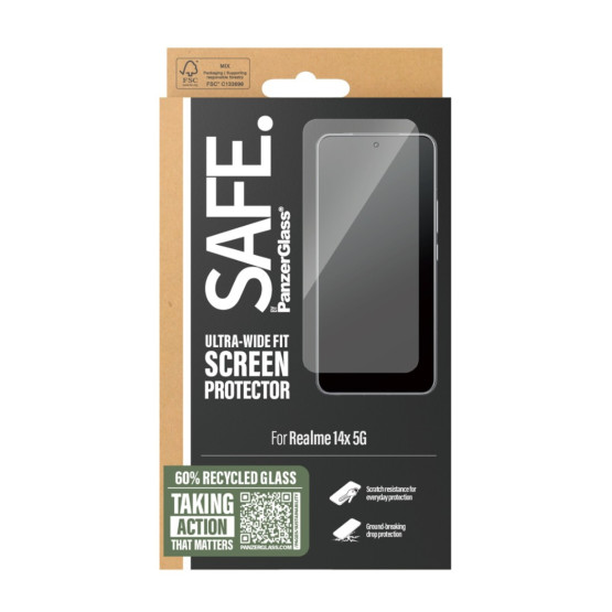 Стъклен протектор Safe за Realme 14x 5G, UWF